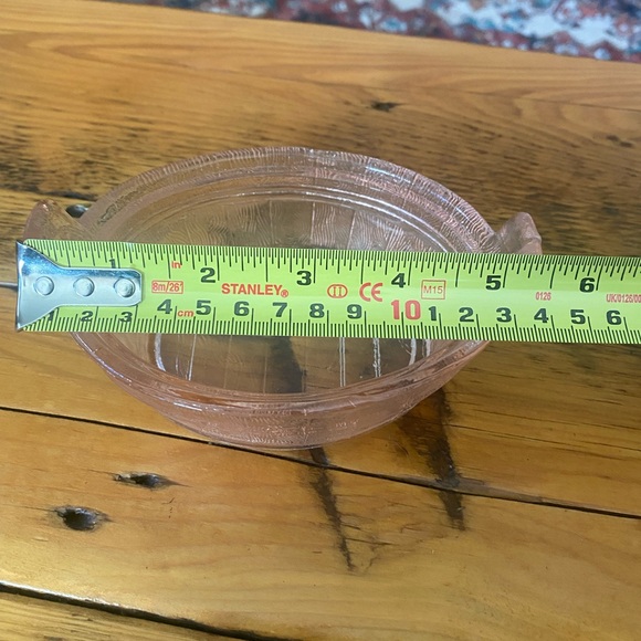 Vintage Pink Depression Glass Cow Candy Dish - Picture 6 of 10